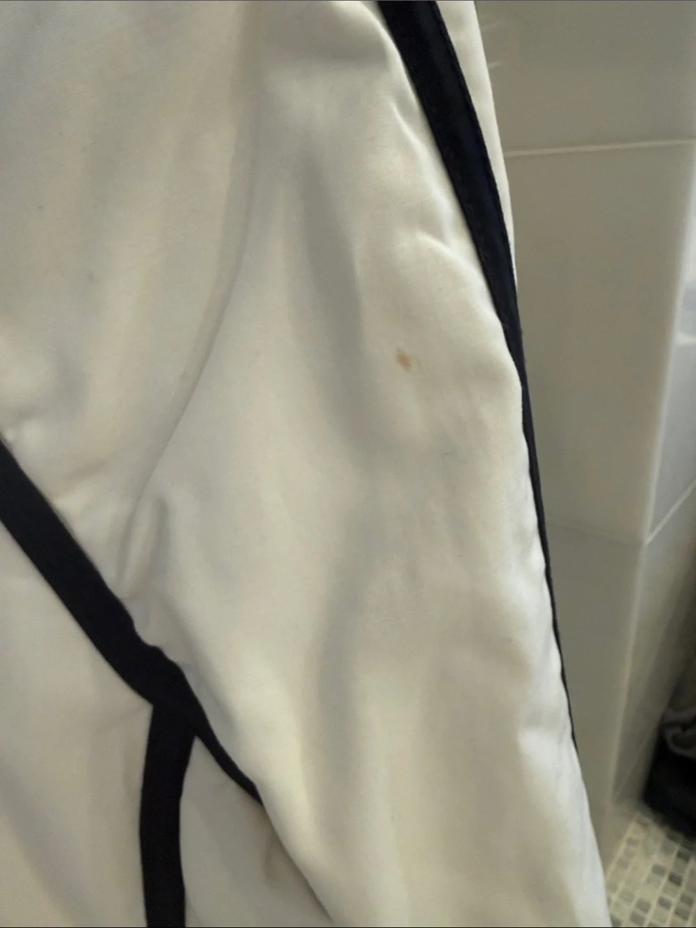 Michael Kors White Jacket with Black Contrast Piping